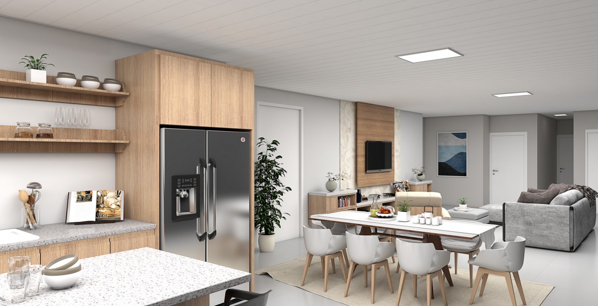 FORRO EM PVC JUNTA-SECA LISO